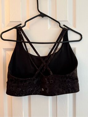 lululemon athletica Black Crisscross Strappy Sports Bra